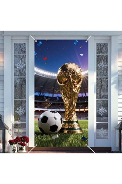 Generic World Cup Theme Door Curtain - World Cup Backdrop, Match Support Fan ...
