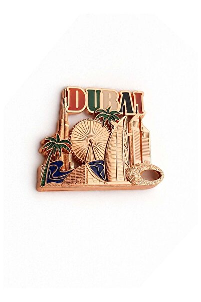 Generic Premium Metal Fridge Magnet Rose Gold Plated | UAE Souvenir Iconic Du...