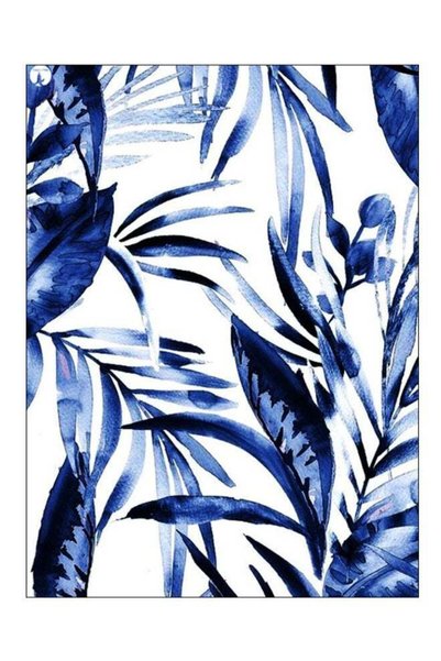 Generic Printed Decorative Wall Art Plate White/Blue 20cm