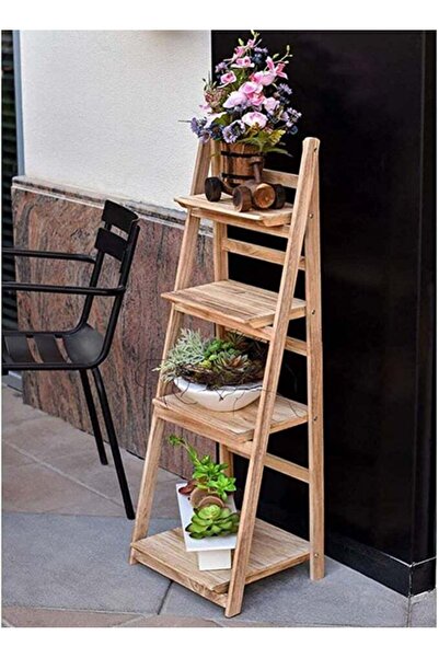 Generic FFD Wooden Flower Stand Foldable Four layers Great for displaying pot...