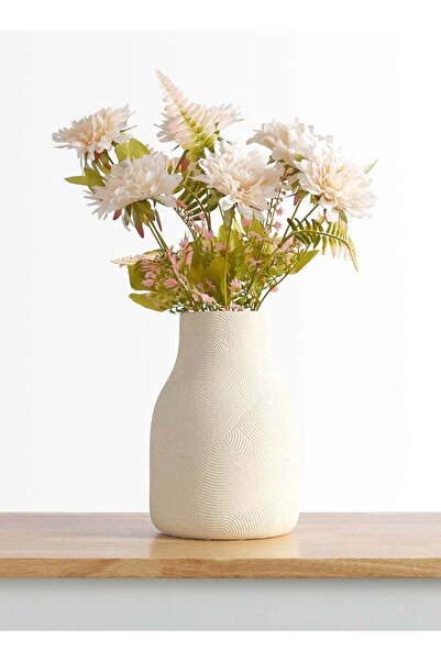 Generic Daisy 1pc Flower Bunch with 9 buds – Peach | 43cm Artificial Flower B...