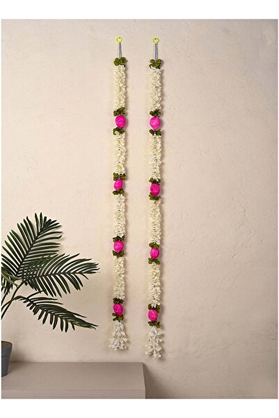 Generic Madhoor Multi-Tier Teardrop Decorative Latkan Door Hanging Rani Pink ...