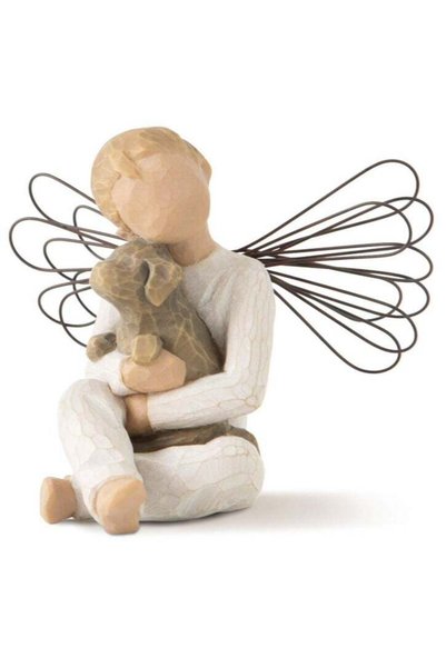 Generic Angel of Comfort, Imitation Wood Carving Resin Handicraft Ornaments