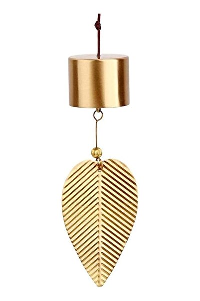 Generic Gold Leaf Hanging Decoration Bell Wind Chime for Good Luck Chinese Fe...