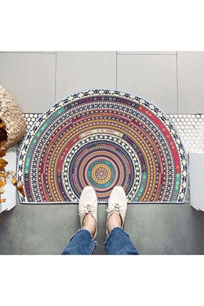 Generic Home Half Round Door Mat Bohemian Style Indoor Welcome Doormat Outdoo...