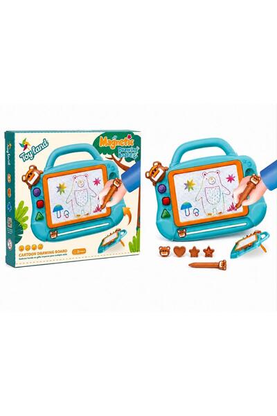 TOY LAND Kids Magnetic Drawing Board with Magnetic Pen, Erasable Doodle Pad &...