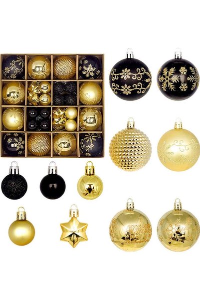 Generic 44 Pcs Christmas Tree Balls Ornaments, Christmas Decorative Hanging B...