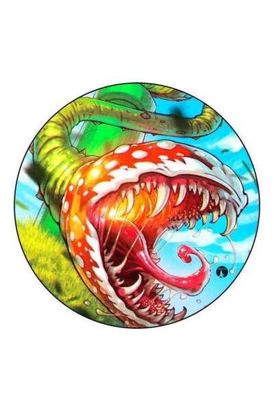 Generic Piranha Plant Printed Fridge Magnet Blue/Green/Red 5.5cm