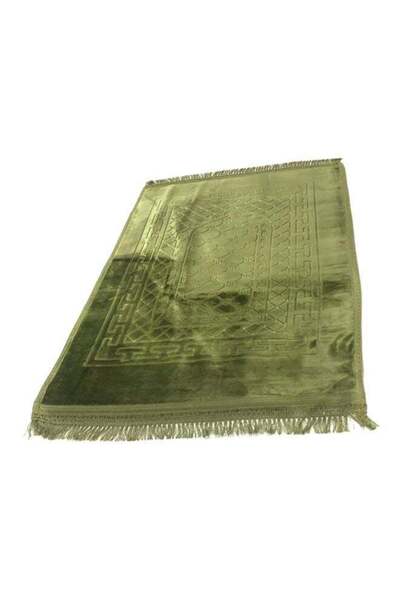 Generic Velvet Prayer Mat Green 80x118cm