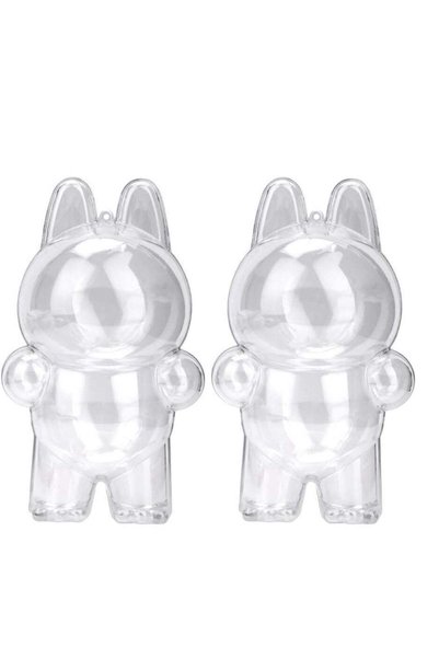 Generic 2 pcs Clear Acrylic Case for Plush Doll, Clear Doll Display Protectiv...
