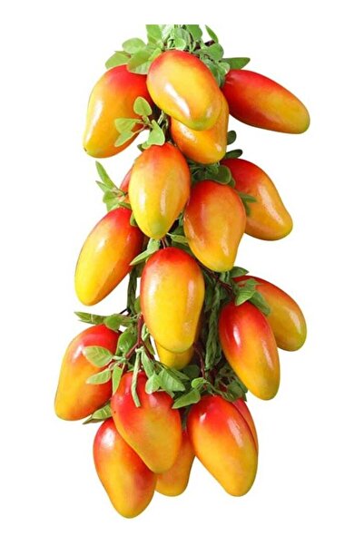 Generic LATIFA 5 Bunches of Realistic Fruit Hanging Strings 20 Pcs Peach Mang...
