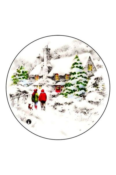 Generic Cartoon Printed Fridge Magnet White/Green/Red 5.5cm