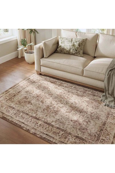 Generic SONGMICS HOME Area Rug, 5x7 ft Living Room Rug, Non-Slip Carpet, Farm...