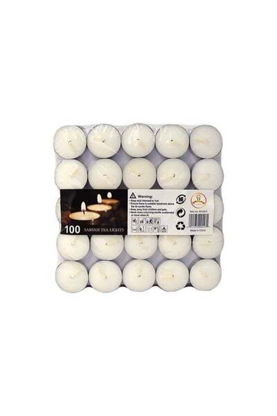 Generic Scented Tealights Candles In Metal Cup white 3.7cm