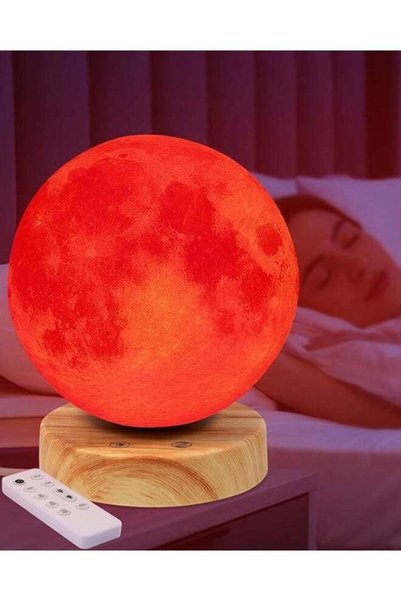 Generic A moon-shaped night light that emits white light, neutral light, warm...