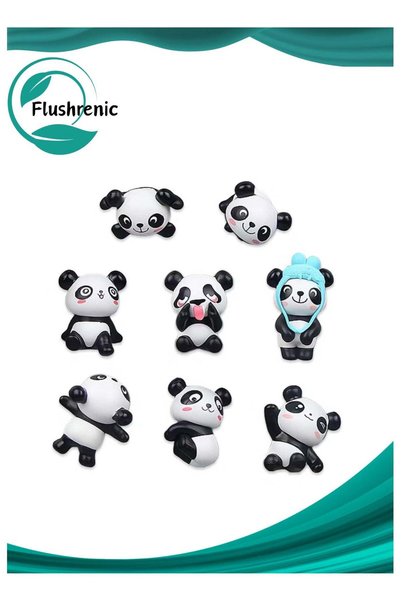 Generic 8 Pieces Panda Refrigerator Magnets,Decorative Fridge Magnets,3D Anim...