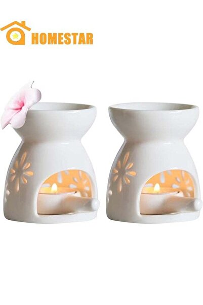 Generic 2 Pack Essential Oil Candle Warmers, Ceramic Tea light Candle Holder,...