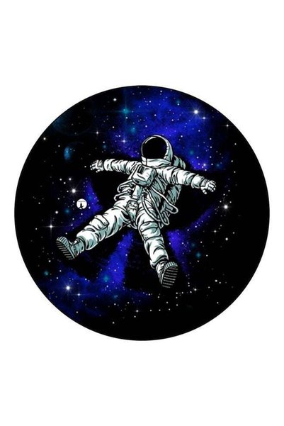 Generic Astronaut Printed Fridge Magnet Blue/White/Black 5.5cm