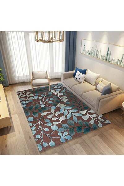Generic Durable Modern Pattern Anti-Slip Soft Carpet Multicolour 40x60cm