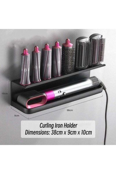 Generic Curling Iron Accessories Storage Rack Adhesive-backed wall-mounted br...