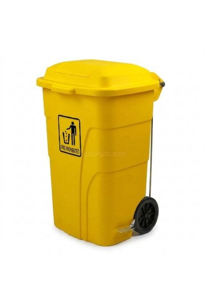 EK BINS Outdoor Garbage Bin | Durable Plastic Wheelie Bin with Rubber Wheels ...