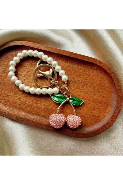 Generic Mini Creative Cherry Keychain, Sparkling Small Cherry Bag Charm with ...