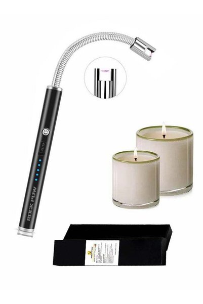 Generic 360 Degree Windproof Flameless Flexible Neck Long USB Type-C Recharge...