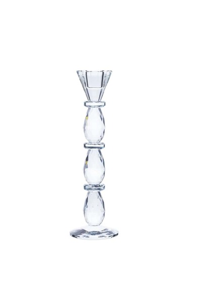 Generic Crystal Taper Candle Holder 8x8x24.5cm- Clear - 112HHT9900363