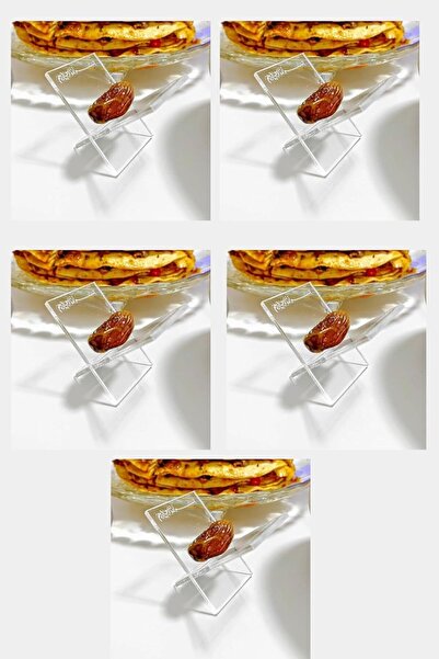 Generic ARS Set of 5, Transparent Acrylic Date holder plexiglass Ramadan deco...