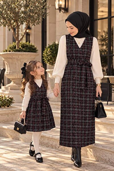 TESETTÜREVİM Kışlık anne kız jile (bedenleri tek tek sepete ekleyiniz)
