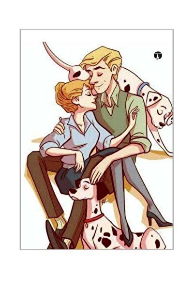 Generic Couple Themed Metallic Plate Green/Yellow/Blue 20x15cm