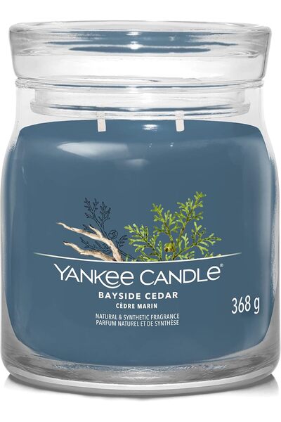 Generic Bayside Cedar Jar Candle 368grams - 2 wick Scented candle 13oz | 45 h...