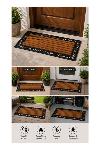 Generic Grand Design Doormat 40x60cm | Non Slip PVC and Coir Material | Indoo...