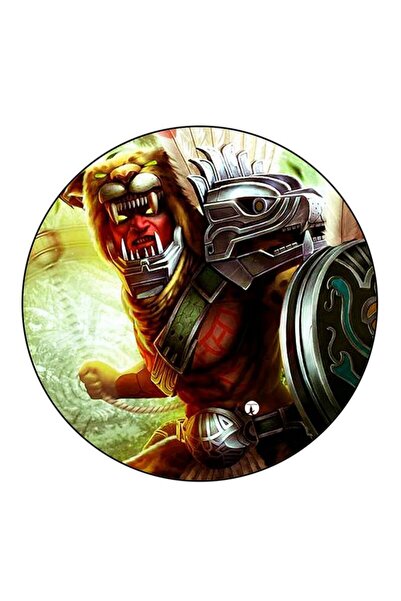 Generic Smite Printed Fridge Magnet Round Multicolour
