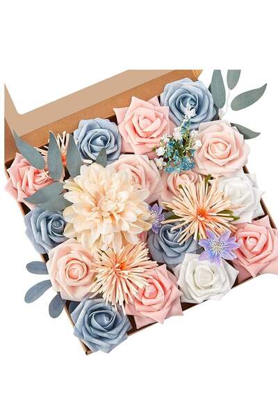 Generic Artificial Flowers Combo Box Set Pink Wedding Flowers Fake Flowers fo...