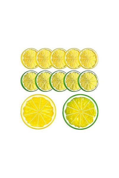 Generic Fake Lemon Slice Artificial Fruit Highly Simulation Lifelike Model fo...