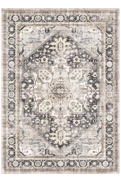Generic Carpet Rug Anti-Slip- Size- 91 x 153 (3x5 ft) | Color- Black & Purple...