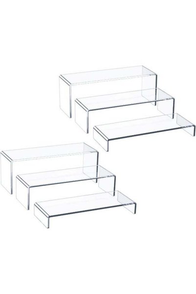 Generic Acrylic Display Riser, 6 Pcs 12" Large Acrylic Risers, Thickened to 5...
