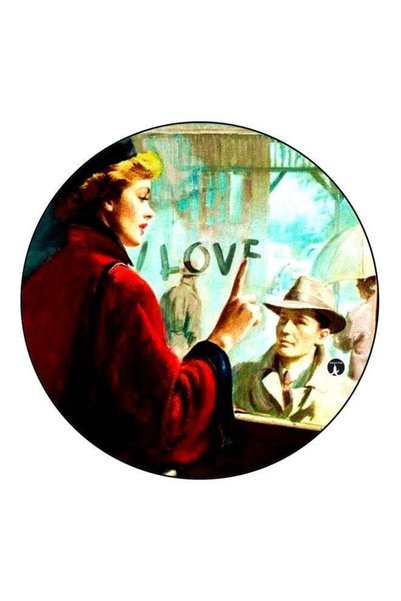 Generic Love Printed Fridge Magnet Red/Blue/Brown 5.5cm