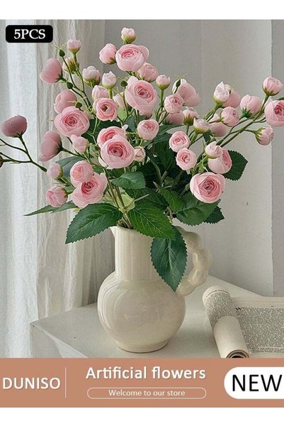 Generic 5Pcs Artificial Flowers Combo Box Set Faux Flowers Bulk Flower Leaf w...