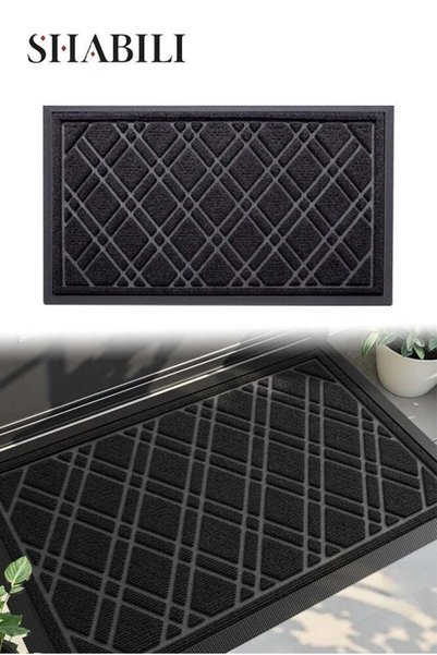 Generic Doormat for Homes Offices and Stores, Low-Profile Polyester Fiber Mat...