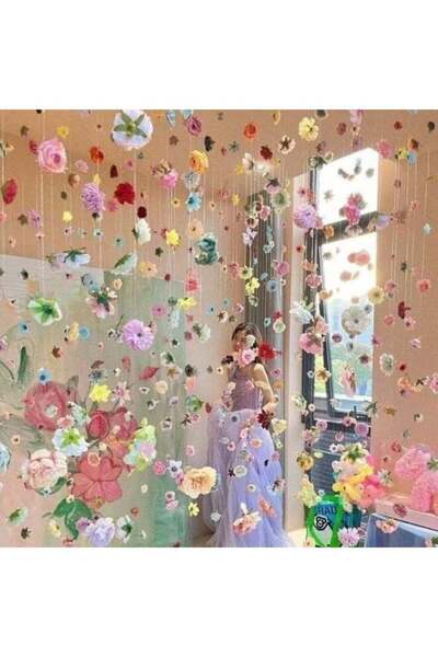 Generic 36pcs Artificial Hanging Flower Set – DIY Curtain Style Floral Decor ...