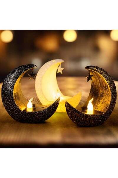 Generic 6 Pcs Ramadan Candle Lanterns LED Eid Mubarak Lantern Ramadan Mubarak...