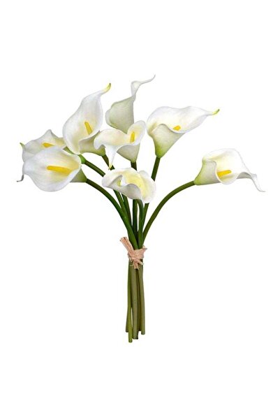 Generic 8 Pcs Artificial Flowers 35 cm White