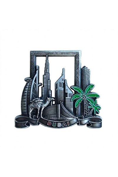 Generic Premium Metal Fridge Magnet Antique polish | Dubai Iconic Landmarks f...