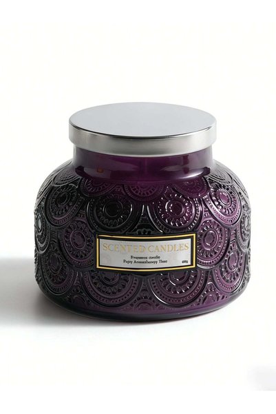 Generic Lavender Scented Candle 600g Large Capacity Double Wick - 100 Hours L...
