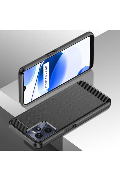 ERBORD Husă pentru Realme C35, Carbon, Negru