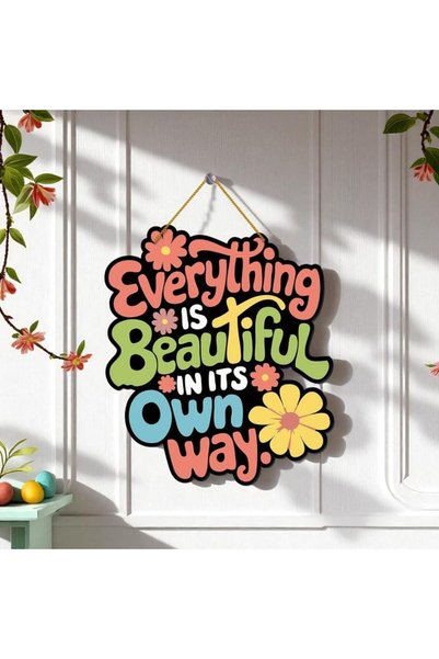 Generic ARS Everything is Beautiful Wall Hanging for Home Decor | Office | Li...