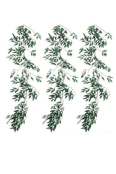 Generic Artificial Willow Leaves Vines, 3 Pack (16.8ft) Willow Greenery Garla...