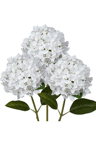 Generic LATIFA Artificial Hydrangeas Tall 24.8" Faux for Wedding Decor Gift-3...